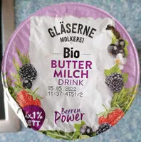 Mängden socker i Bio Buttermilch Drink Beeren Power
