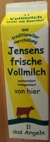 Mängden socker i Jensens frische Vollmilch