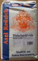 Mängden socker i Dinkelmehl rein DM 630