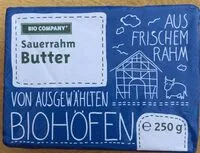 Mängden socker i Sauerrahm Butter