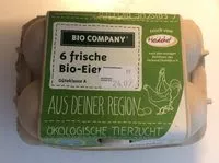 Mängden socker i 6 frische bio-eier