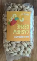 Mängden socker i Cashew kerne