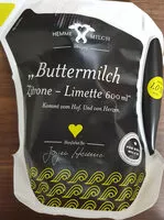 Mängden socker i Buttermilch Zitrone Limette
