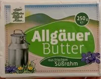 Mängden socker i Allgäuer Butter