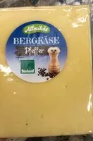 Mängden socker i Bergkäse pfeffer