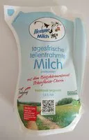 Mängden socker i Tagesfrische teilentrahmte Milch