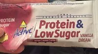 Mängden socker i Active Riegel Vanilla Dream, Protein