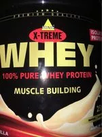 Mängden socker i X-treme Whey, Vanille
