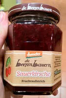 Mängden socker i Sauerkirsche Fruchtaufstrich
