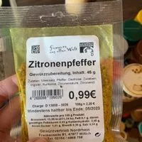 Mängden socker i Zitronenpfeffer