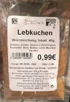 Mängden socker i Gewürzkontor Lebkuchen