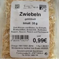 Mängden socker i Zwiebeln gekibbelt