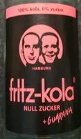 Mängden socker i Fritz - Kola + Guarana