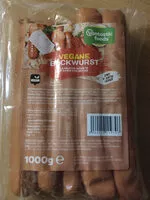 Mängden socker i Vegane Bockwurst Großpack (10x100g), 1kg