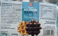 Mängden socker i Belgische Waffeln mit Milchschokolade