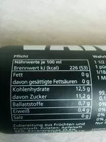 Mängden socker i Smoothie white Vanille