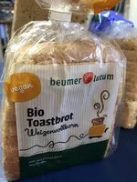 Mängden socker i Bio Toastbrot Weizenvollkorn