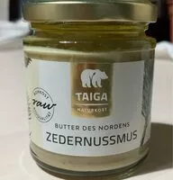 Mängden socker i Taiga - Raw & Organic Siberian Cedar Nut Butter 190g (6.7oz) Jar