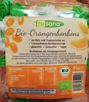 Mängden socker i Bio-orangenbonbons