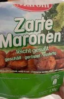 Mängden socker i Châtaignes sucrées grillées