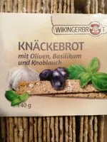 Mängden socker i Knäckebrot mit oliven basilikum und knoblauch