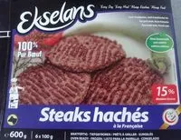 Mängden socker i Steaks hachés