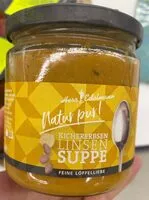 Mängden socker i Soupe de pois chiches et lentilles