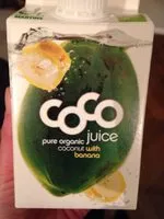Mängden socker i Coco juice pure organic coconut with banana