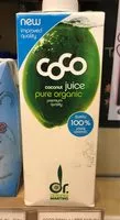Mängden socker i Coco coconut juice pure organic
