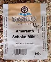 Mängden socker i Amaranth Schoko Müsli