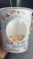 Mängden socker i Macadamia/granola/pomme