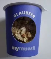 Mängden socker i Müsli Blaubeere