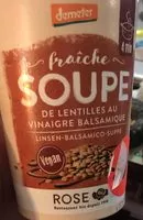 Mängden socker i Soupe de lentilles au vinaigre balsamique