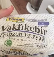 Mängden socker i Trabzon Tereyagi, Vakfikebir