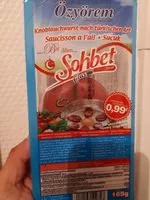 Mängden socker i Saucisson à l'ail halal