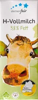 Mängden socker i Sternen fair H-Vollmilch 3,8% Fett
