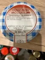 Mängden socker i Hausmacher Leberwurst