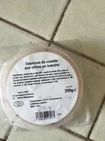 Mängden socker i Saucisse de volaille aux olives en tranches