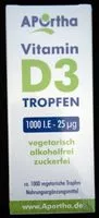 Mängden socker i Vitamin D3 Tropfen