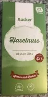 Mängden socker i Schokolade Xucker Haselnuss