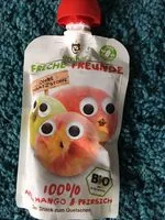 Mängden socker i Quetschbeutel Apfel, Mango & Pfirsich