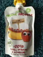Mängden socker i Freche Freunde Apfel, Banane & Himbeere