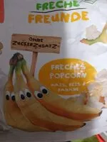 Mängden socker i Freches Popcorn Banane