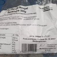Mängden socker i Bio Mandel Nougat