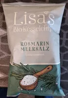 Mängden socker i Lisa's bio kesselchips rosmarin meersalz