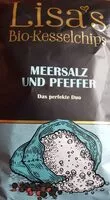 Mängden socker i Bio Kesselchips Meersalz & Pfeffer