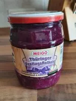 Mängden socker i Thüringer FesttagsRotkohl