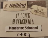 Mängden socker i Frischer Blechkuchen Mandarine Schmand