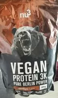 Mängden socker i Vegan Protein K3 chocolate flavour