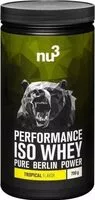 Mängden socker i Nu3 Performance Iso Whey, Tropical, Pouder
